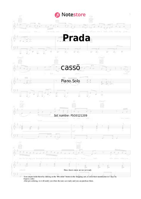 prada sheet music|Prada by cassö, RAYE & D.